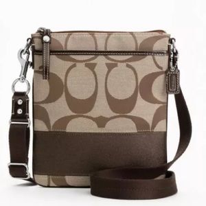 Coach signature crossbody